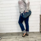 Judy Blue "Fall Vibes" Straight Leg Jeans-Lola Monroe Boutique