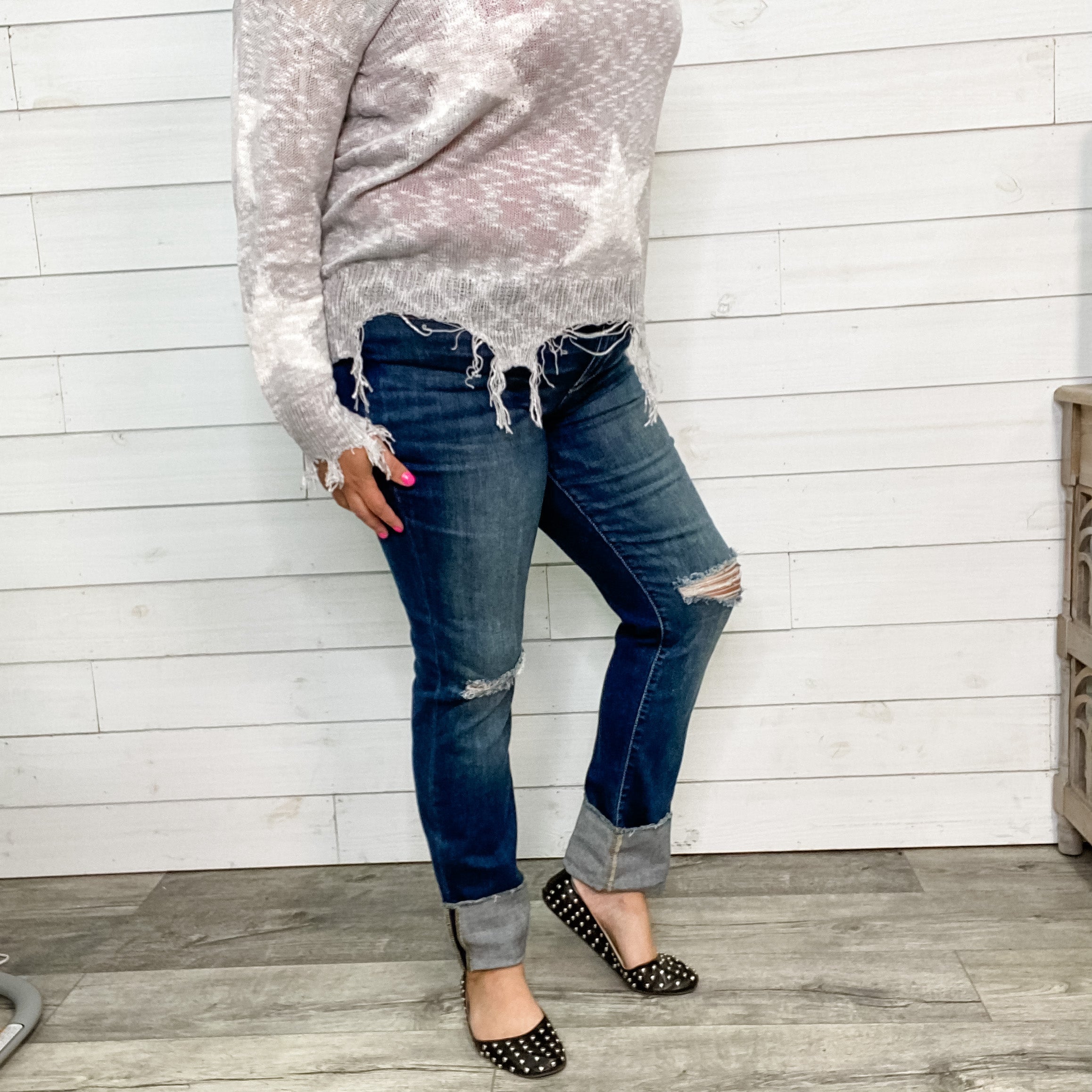 Judy Blue "Fall Vibes" Straight Leg Jeans-Lola Monroe Boutique