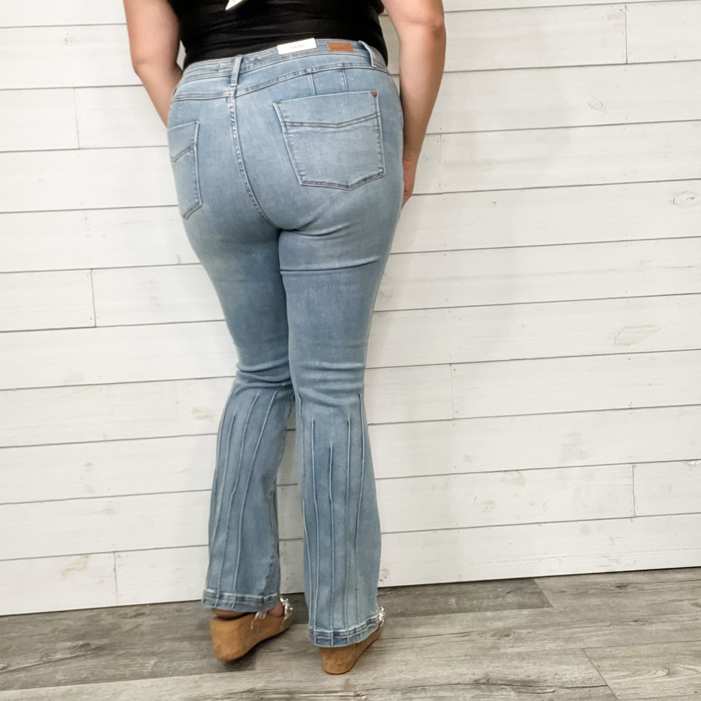 Judy Blue "Fan Fare" Bootcut Jeans-Lola Monroe Boutique