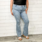 Judy Blue "Fan Fare" Bootcut Jeans-Lola Monroe Boutique