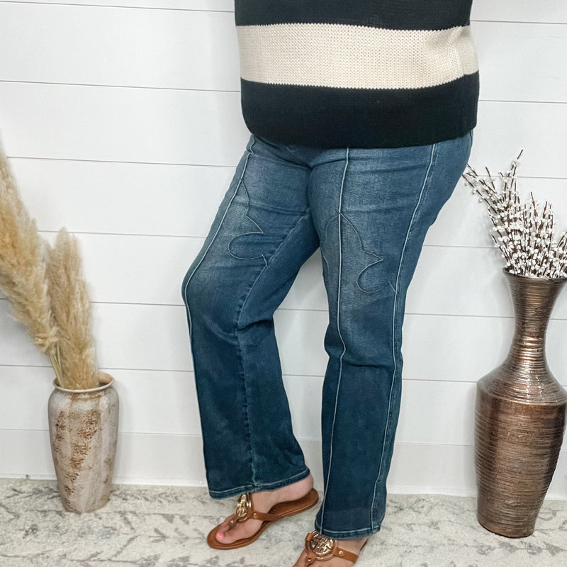 Judy Blue "Far West" Straight Leg Jeans