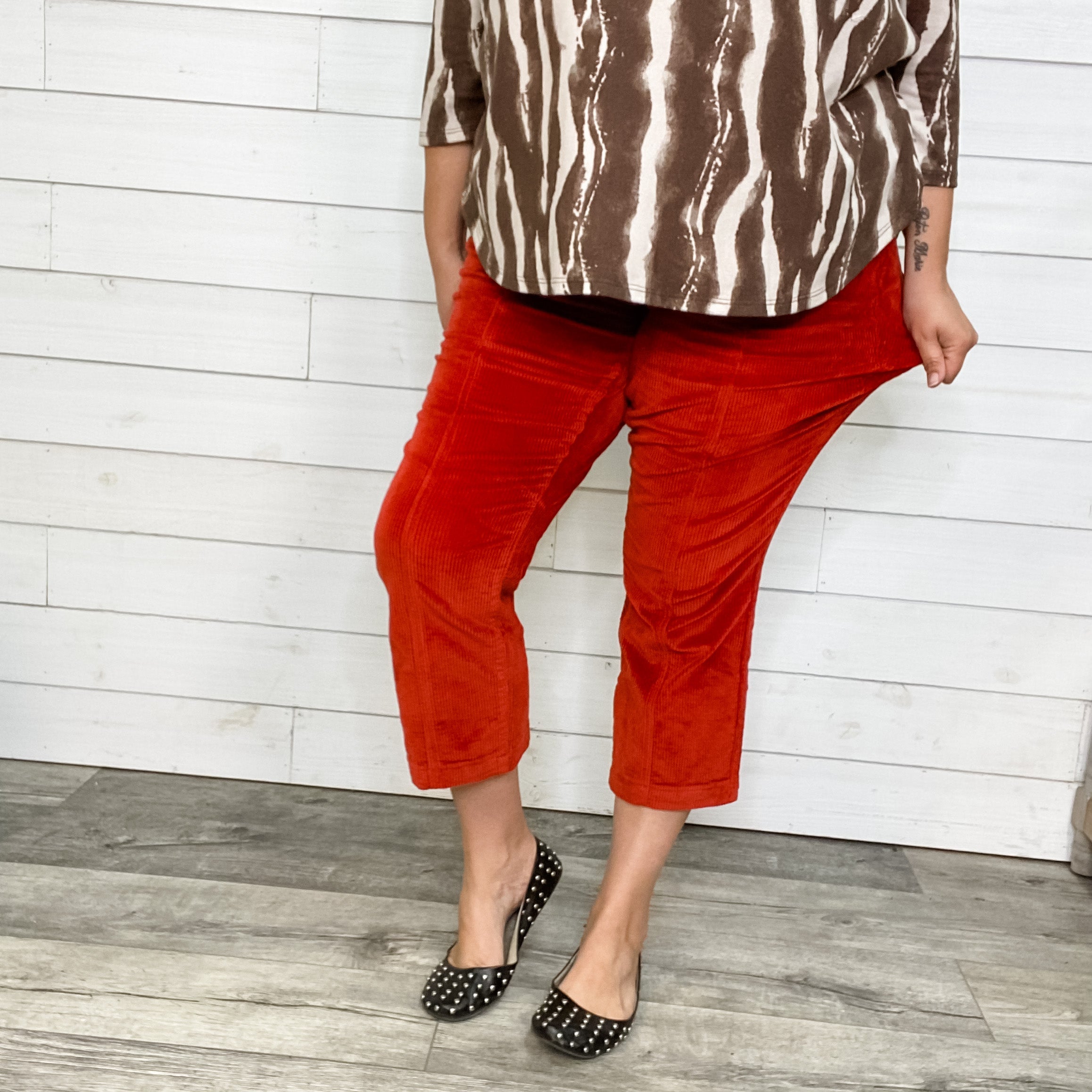 Judy Blue "Fez" Corduroy Straight Leg Pants-Lola Monroe Boutique