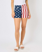 Judy Blue "Flag Shorts"-Lola Monroe Boutique