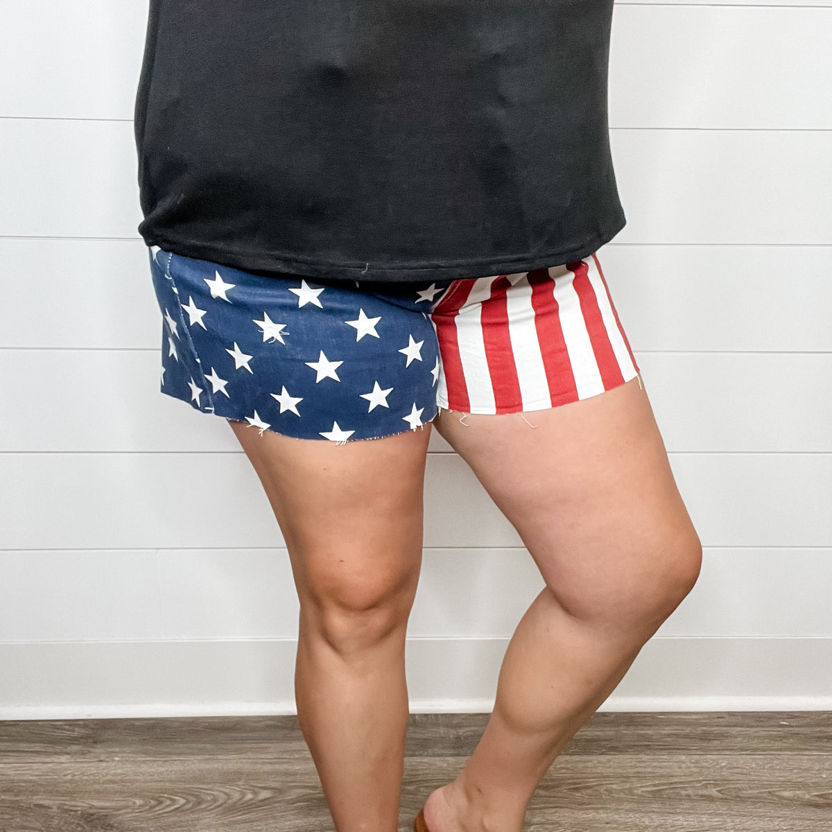 Judy Blue "Flag Shorts"-Lola Monroe Boutique