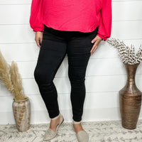 Judy Blue "Freaky Friday" Black Pull On Jeggings