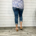 Judy Blue "Girl Scout" Denim Patch Relaxed Fit Jeans-Lola Monroe Boutique