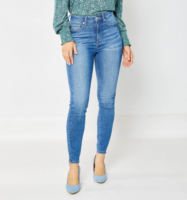 Judy Blue "Girls Night Out" Tummy Control Skinny Jeans-Lola Monroe Boutique