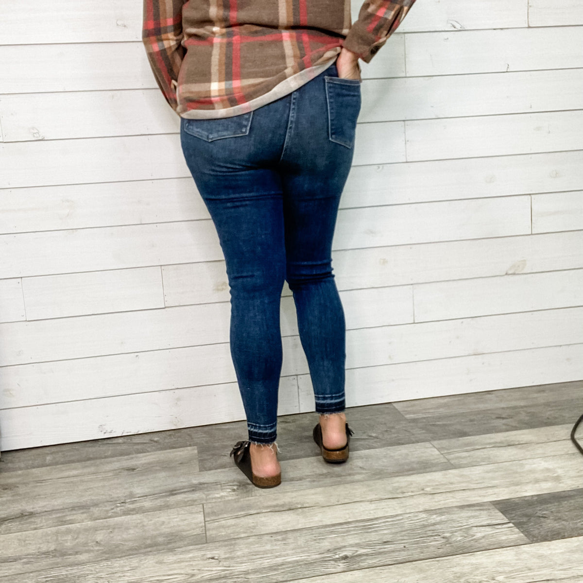 Judy Blue "Good and Gone" Tummy Control Skinny Jeans-Lola Monroe Boutique