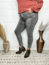 Judy Blue "Grey is The New Black" Tummy Control Skinny Jeans