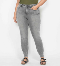 Judy Blue "Grey is The New Black" Tummy Control Skinny Jeans