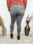 Judy Blue "Grey is The New Black" Tummy Control Skinny Jeans-Lola Monroe Boutique