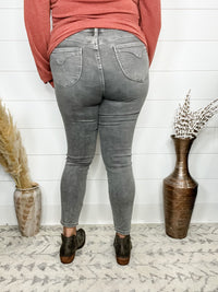 Judy Blue "Grey is The New Black" Tummy Control Skinny Jeans