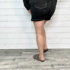 Judy Blue "Half Pint" Mid Thigh Black Shorts-Lola Monroe Boutique