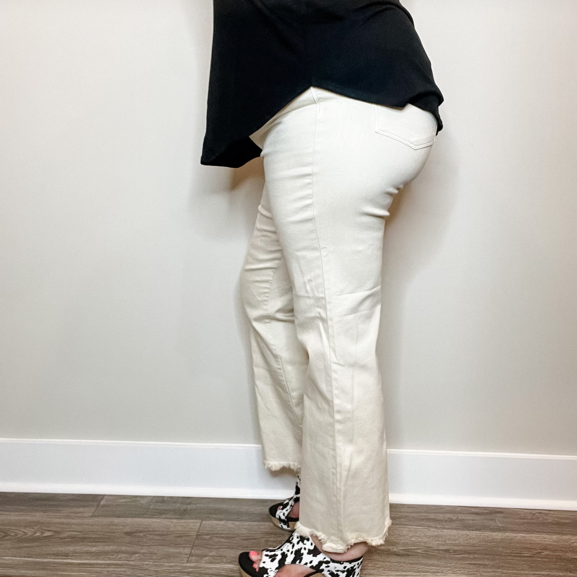 Judy Blue Happy Khaki Straight Leg Jeans
