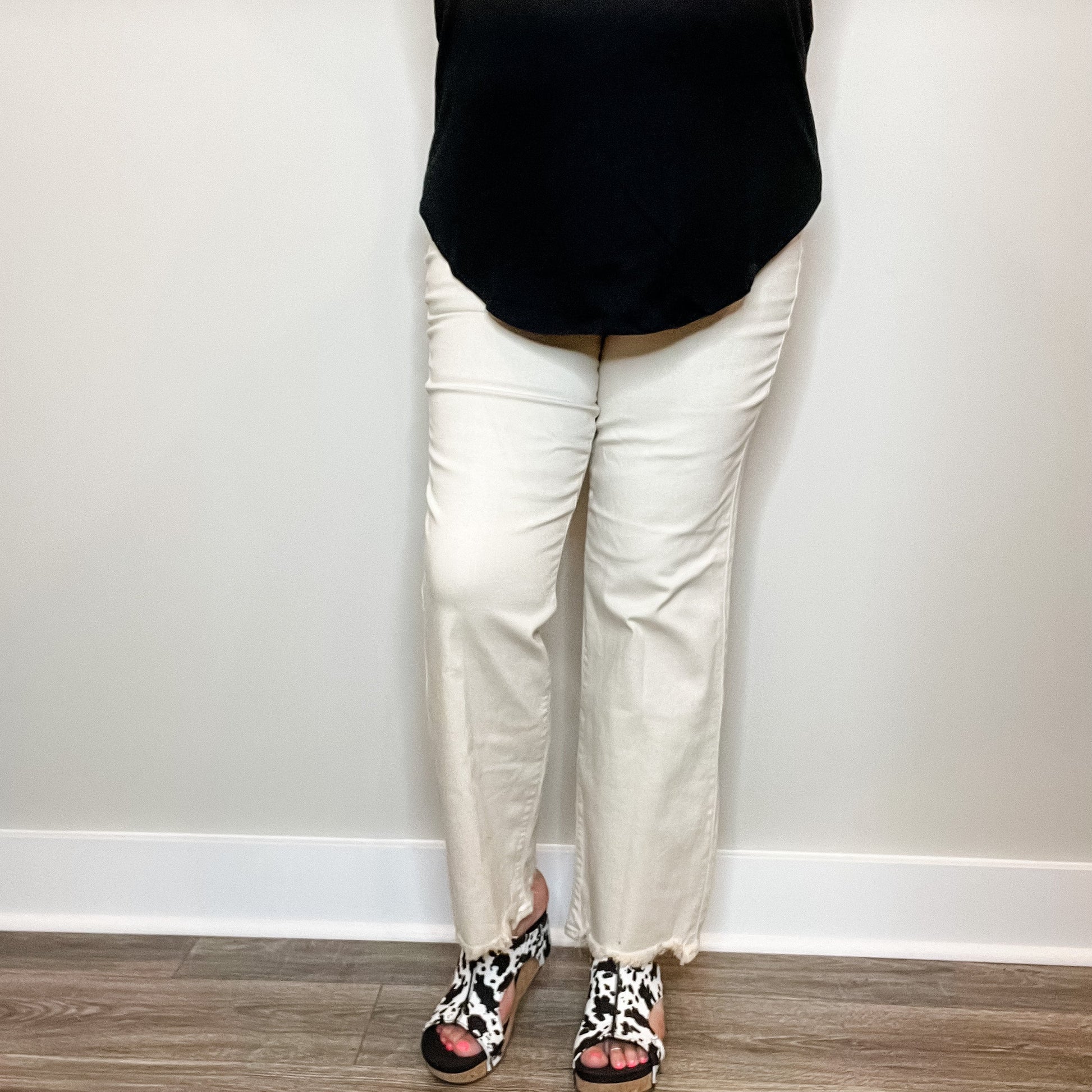 Judy Blue Happy Khaki Straight Leg Jeans