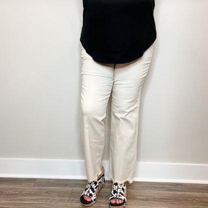 Judy Blue Happy Khaki Straight Leg Jeans