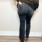 Judy Blue "Heart Like A Truck" Black Bootcut Jeans-Lola Monroe Boutique