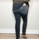 Judy Blue "Heart Like A Truck" Black Bootcut Jeans-Lola Monroe Boutique