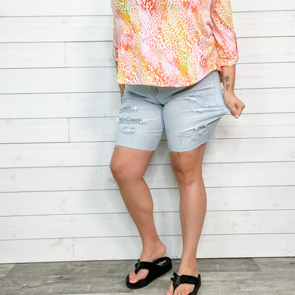 Judy Blue "Hide It Good" No Chub Rub Bermuda Shorts