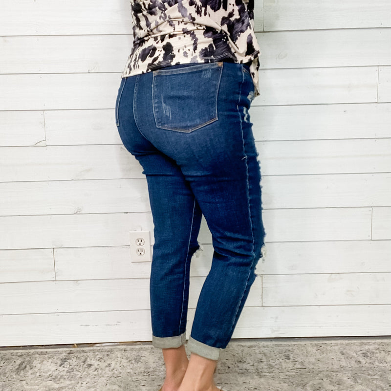 Judy Blue “High and Mighty” High Rise Boyfriend jeans-Lola Monroe Boutique