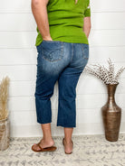 Judy Blue "Holy Canoli" Cropped Wide Leg Jeans-Lola Monroe Boutique