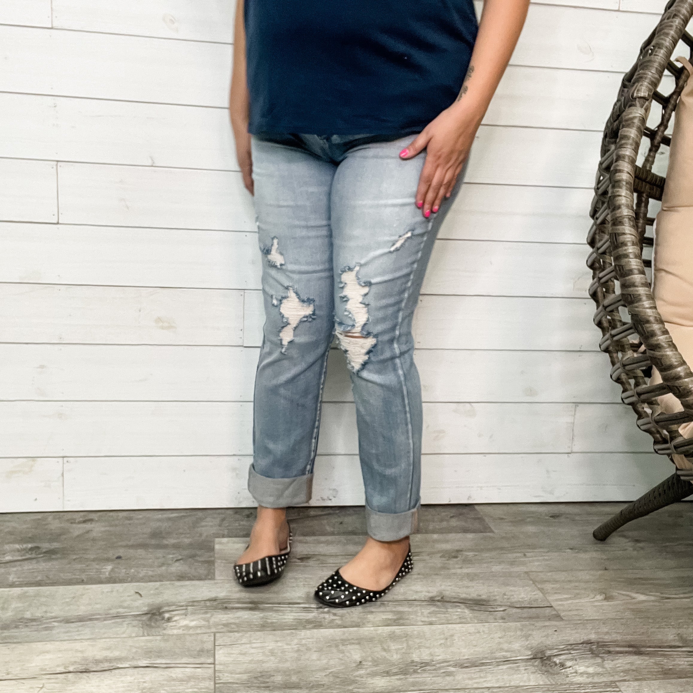 Judy Blue "Holy Grail 2.0" Boyfriend jeans!-Lola Monroe Boutique