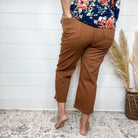 Judy Blue "Hump Day" Camel Tummy Control Wide Leg Crops-Lola Monroe Boutique