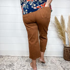 Judy Blue "Hump Day" Camel Tummy Control Wide Leg Crops-Lola Monroe Boutique