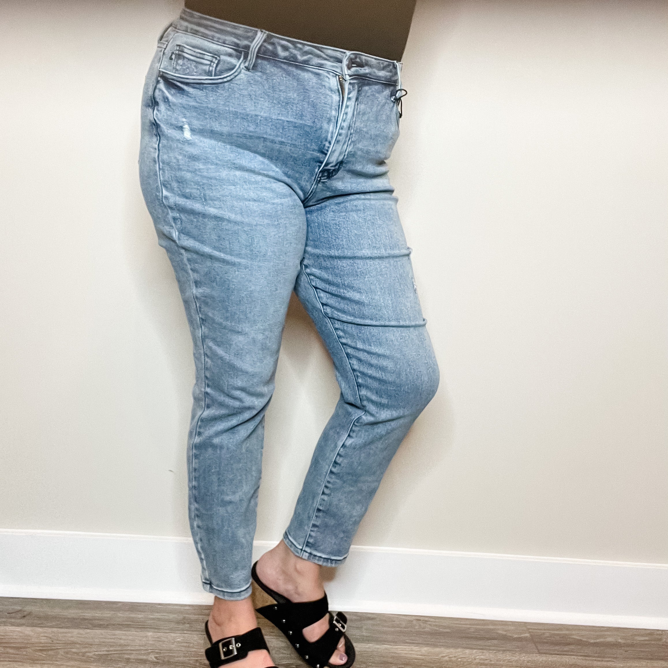 Judy Blue "I Saw the Sign" Slim Fit Jeans-Lola Monroe Boutique