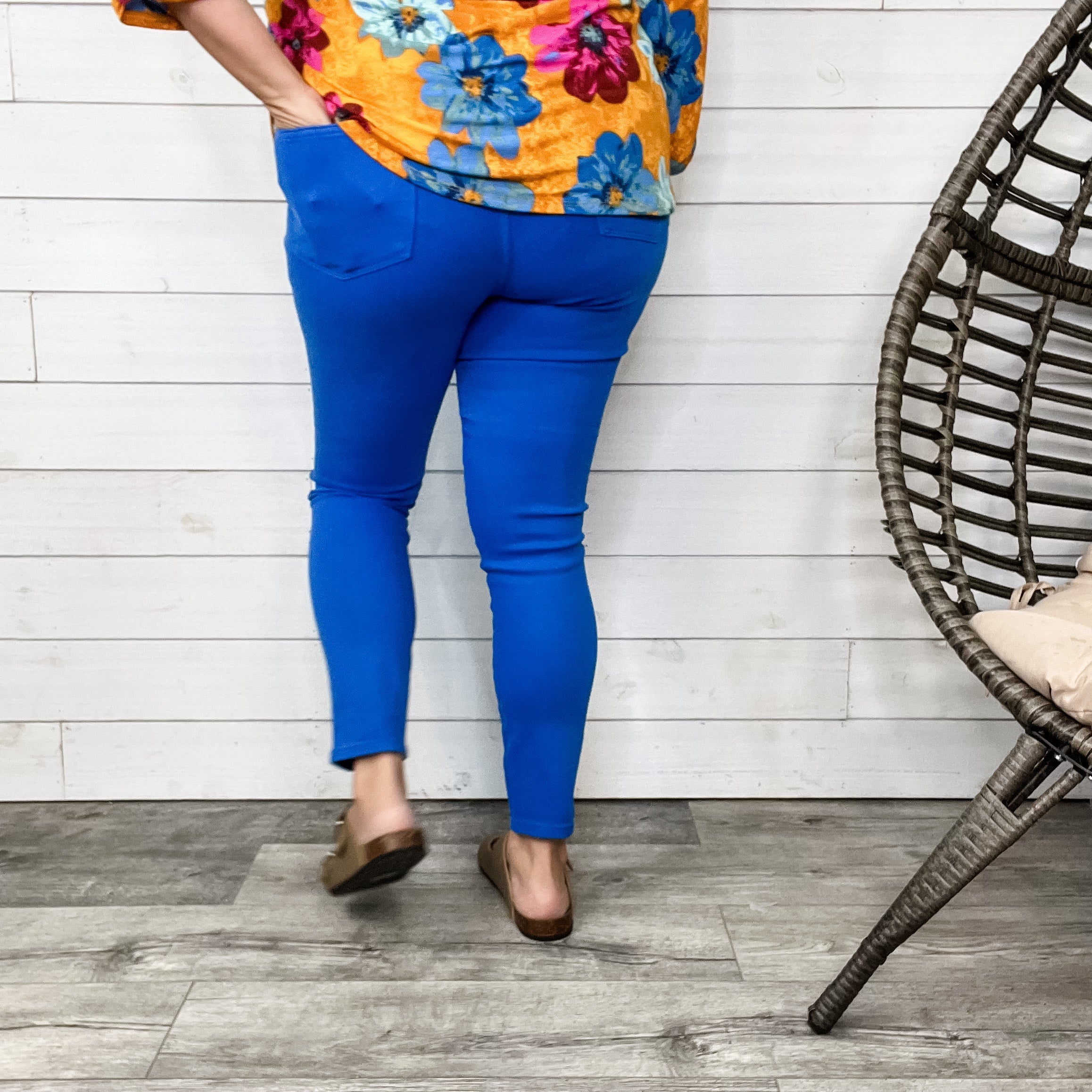 Judy Blue "I'm Blue" Cobalt Tummy Control Jeans-Lola Monroe Boutique