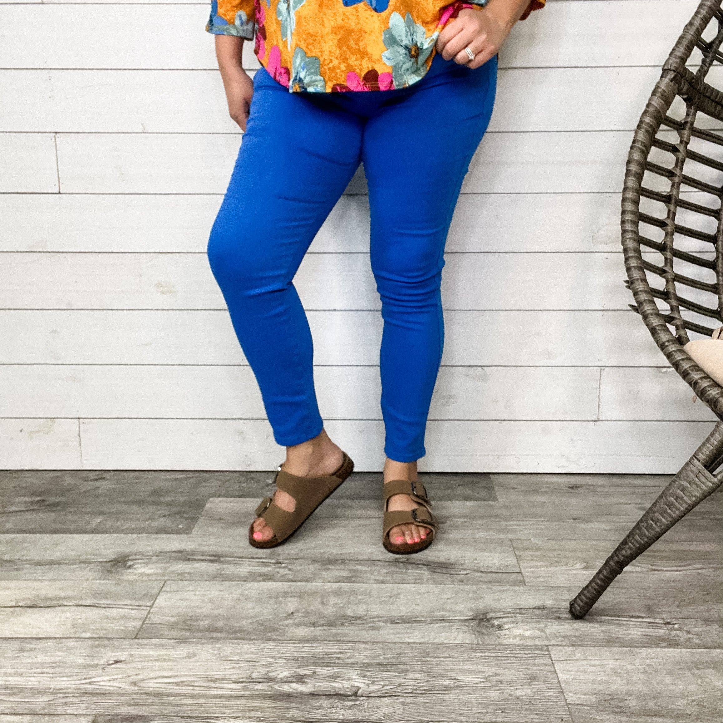 Judy Blue "I'm Blue" Cobalt Tummy Control Jeans-Lola Monroe Boutique