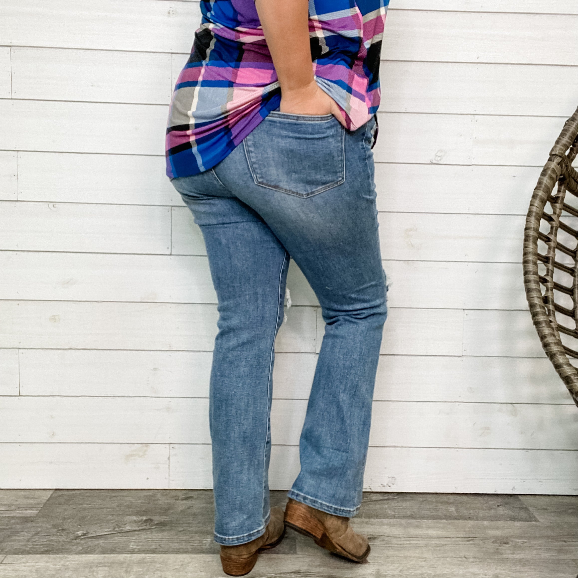 Judy Blue "Into the Unknown" Bootcut Jeans-Lola Monroe Boutique