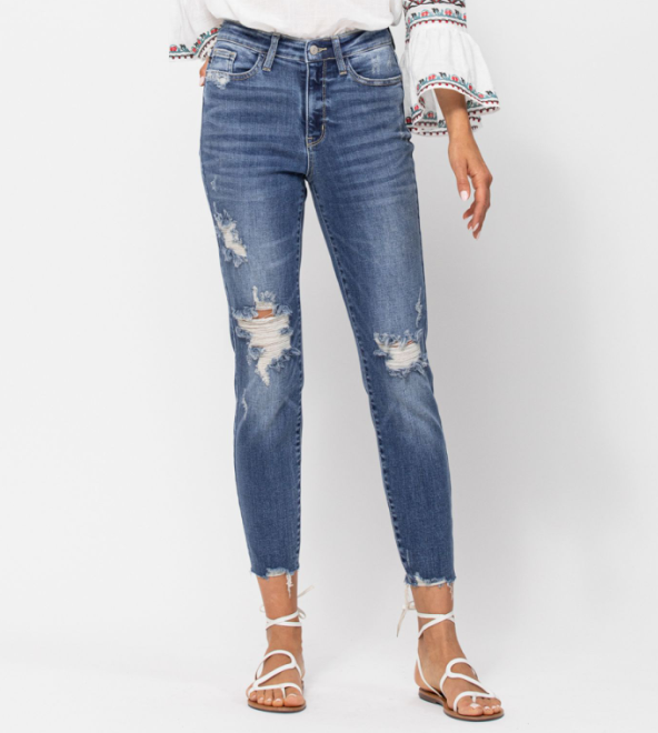 Judy Blue "It's Your Birthday" Relaxed fit jeans-Lola Monroe Boutique