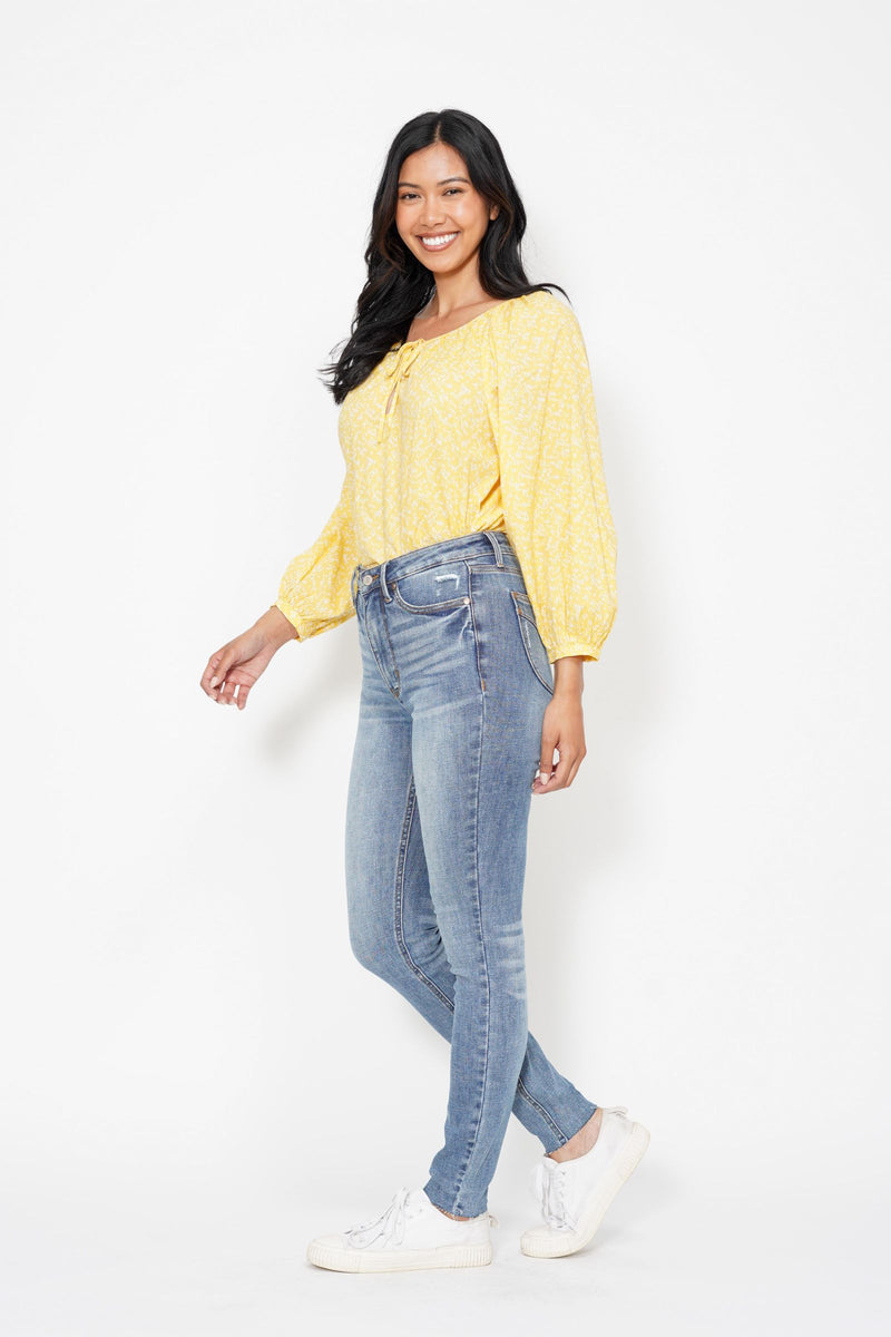 Judy Blue "Juicy Georgia" Tummy Control Skinny Jeans-Lola Monroe Boutique