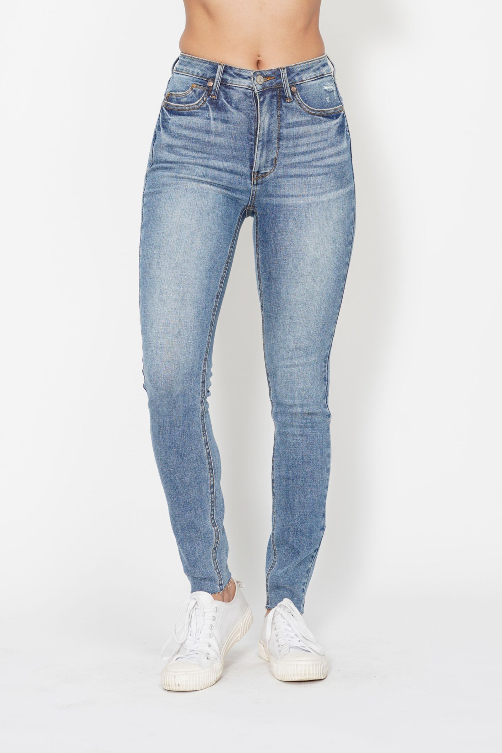 Judy Blue "Juicy Georgia" Tummy Control Skinny Jeans-Lola Monroe Boutique