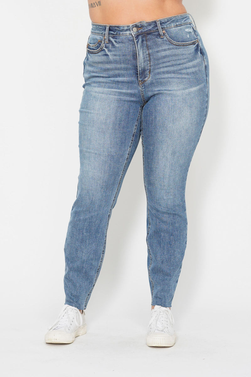 Judy Blue "Juicy Georgia" Tummy Control Skinny Jeans-Lola Monroe Boutique