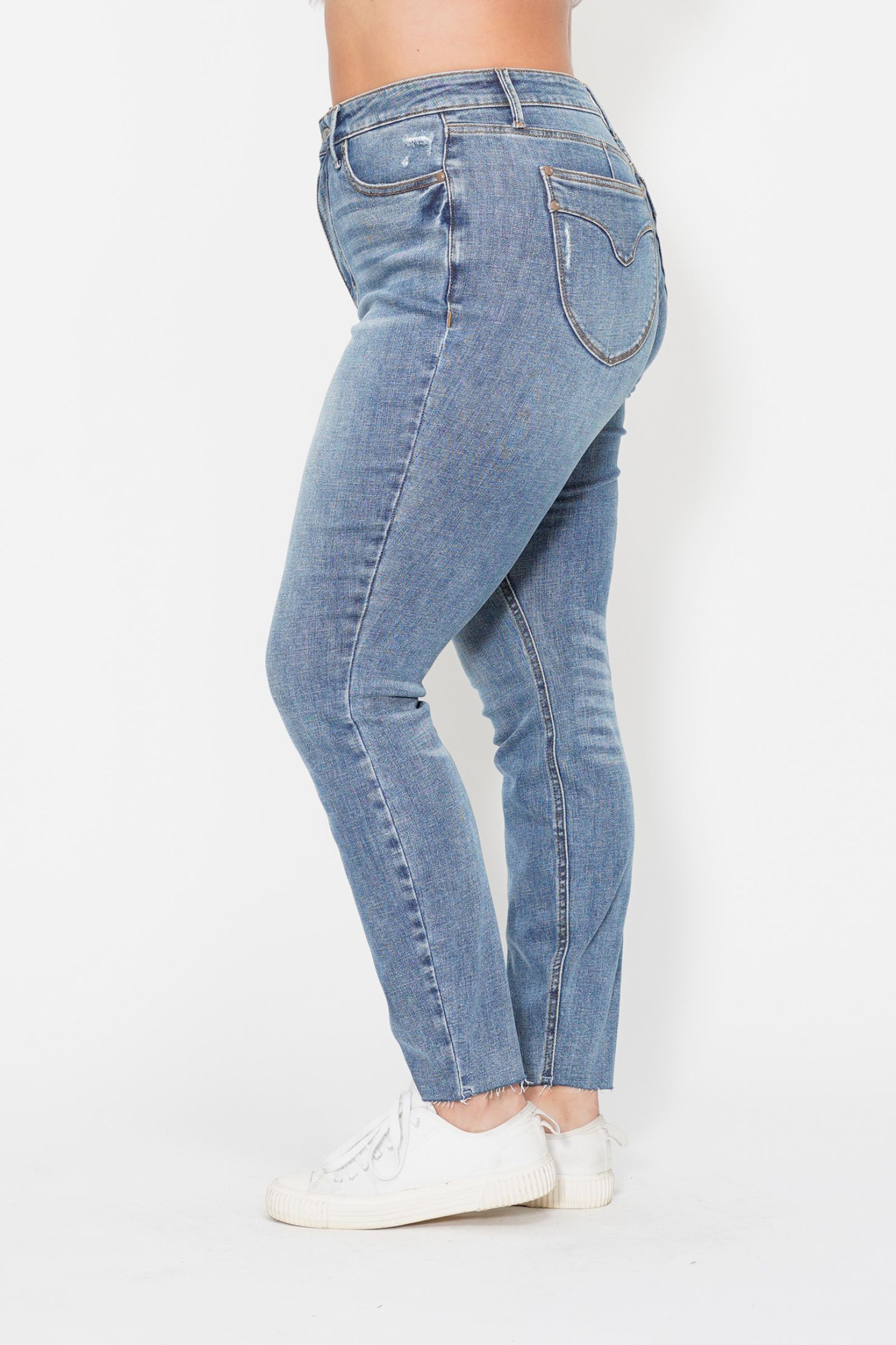 Judy Blue "Juicy Georgia" Tummy Control Skinny Jeans-Lola Monroe Boutique