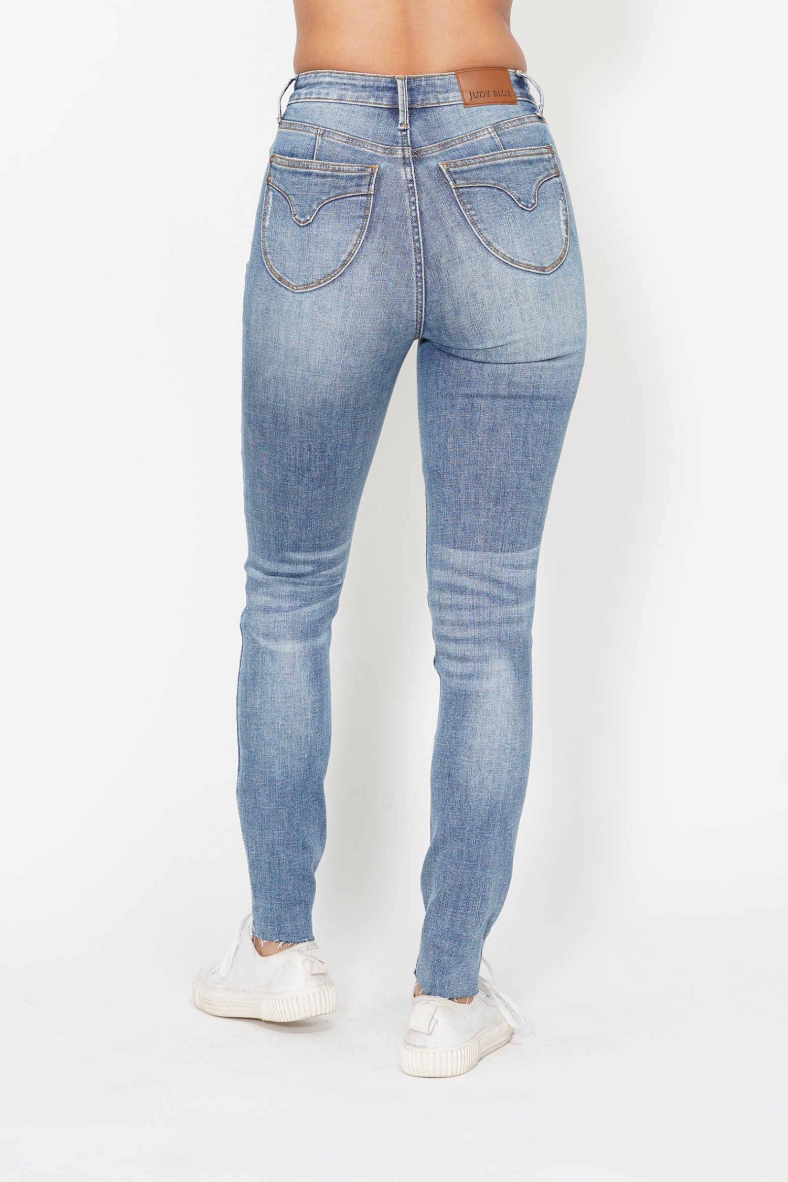 Judy Blue "Juicy Georgia" Tummy Control Skinny Jeans-Lola Monroe Boutique