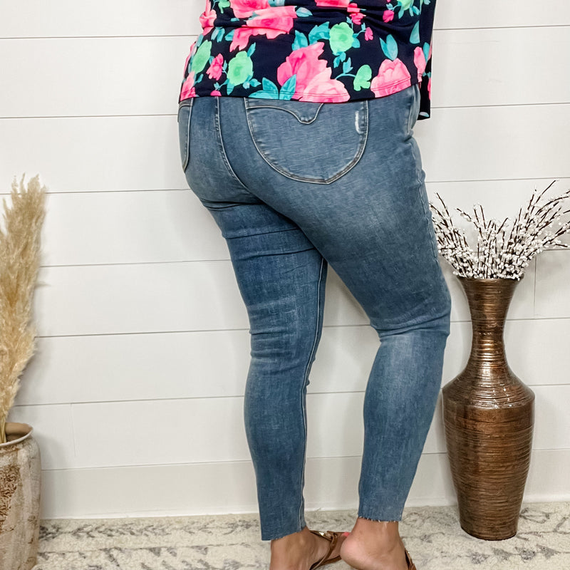 Judy Blue "Juicy Georgia" Tummy Control Skinny Jeans-Lola Monroe Boutique