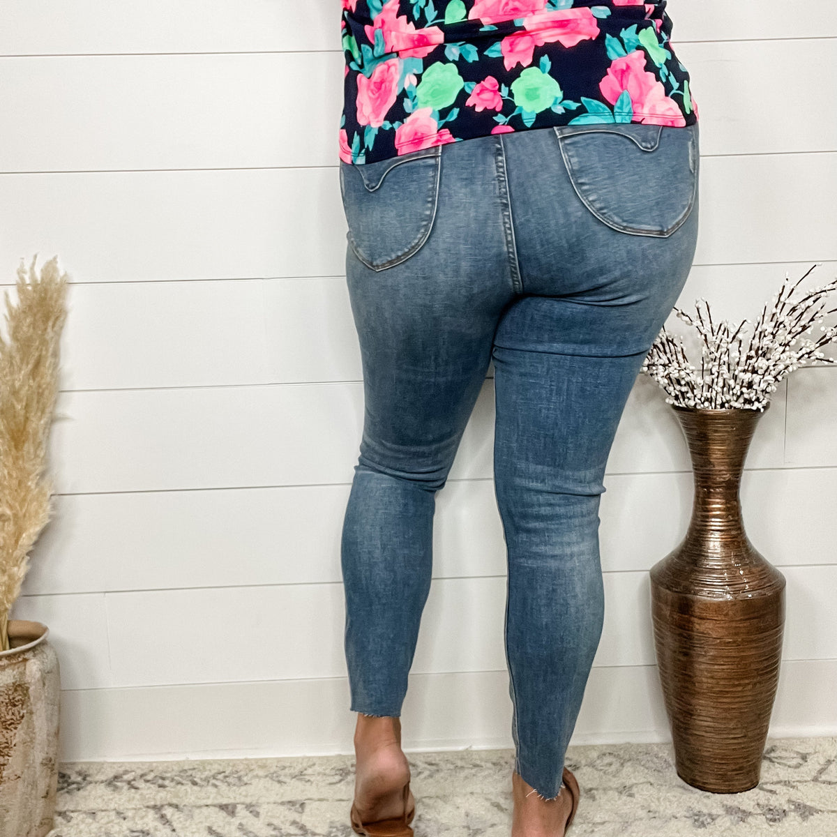 Judy Blue "Juicy Georgia" Tummy Control Skinny Jeans-Lola Monroe Boutique