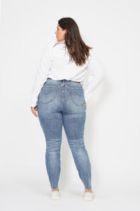 Judy Blue "Juicy Georgia" Tummy Control Skinny Jeans-Lola Monroe Boutique