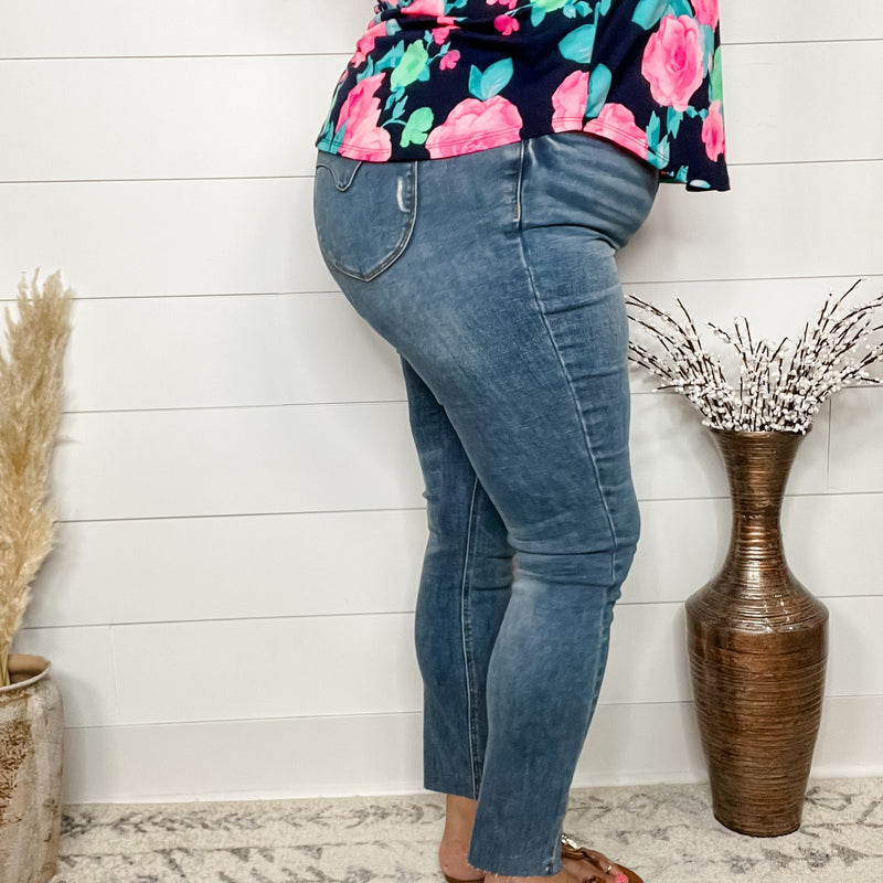 Judy Blue "Juicy Georgia" Tummy Control Skinny Jeans-Lola Monroe Boutique