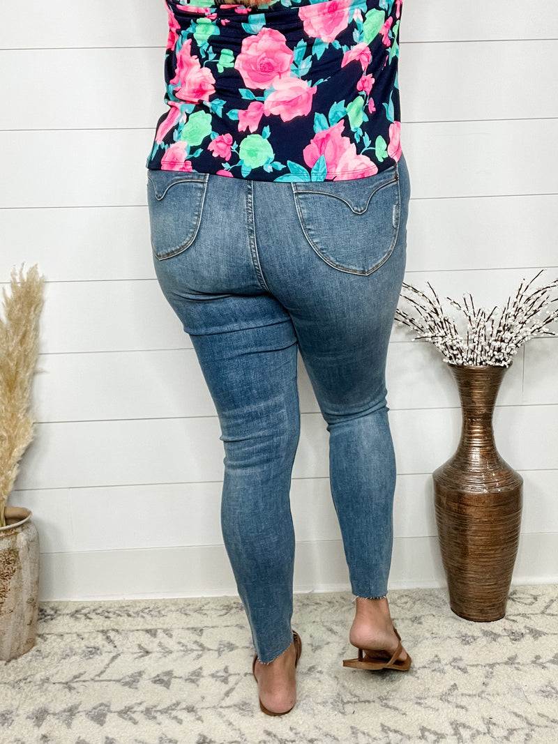 Judy Blue "Juicy Georgia" Tummy Control Skinny Jeans-Lola Monroe Boutique