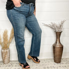 Judy Blue "Kinda Snarky" Tummy Control Straight Leg Jeans-Lola Monroe Boutique