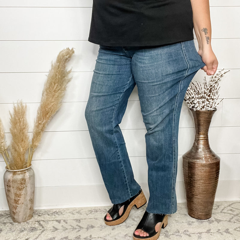 Judy Blue "Kinda Snarky" Tummy Control Straight Leg Jeans