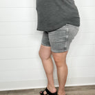 Judy Blue “Last Night” Grey Bermuda Shorts-Lola Monroe Boutique