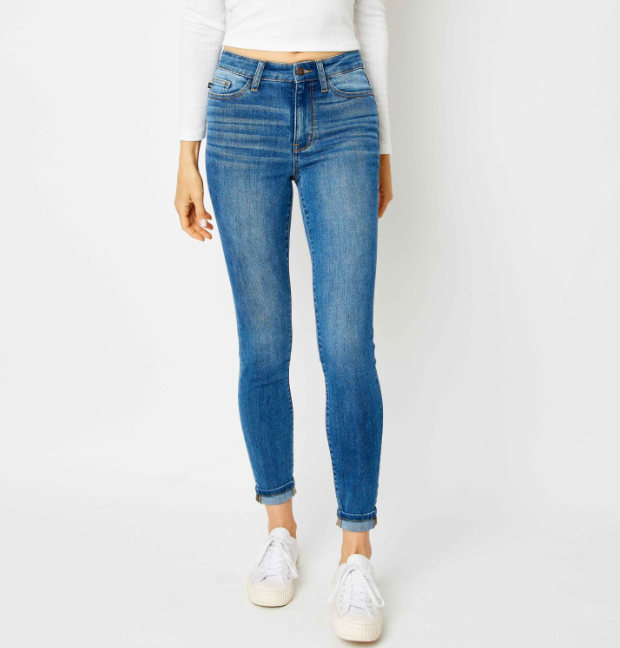 Judy Blue "Light as a Feather" Skinny Jeans-Lola Monroe Boutique