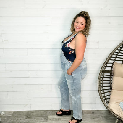 Judy Blue Mamma Mia Wide Leg Overalls