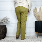 Judy Blue Matcha Cargo Straight Leg Jeans-Lola Monroe Boutique