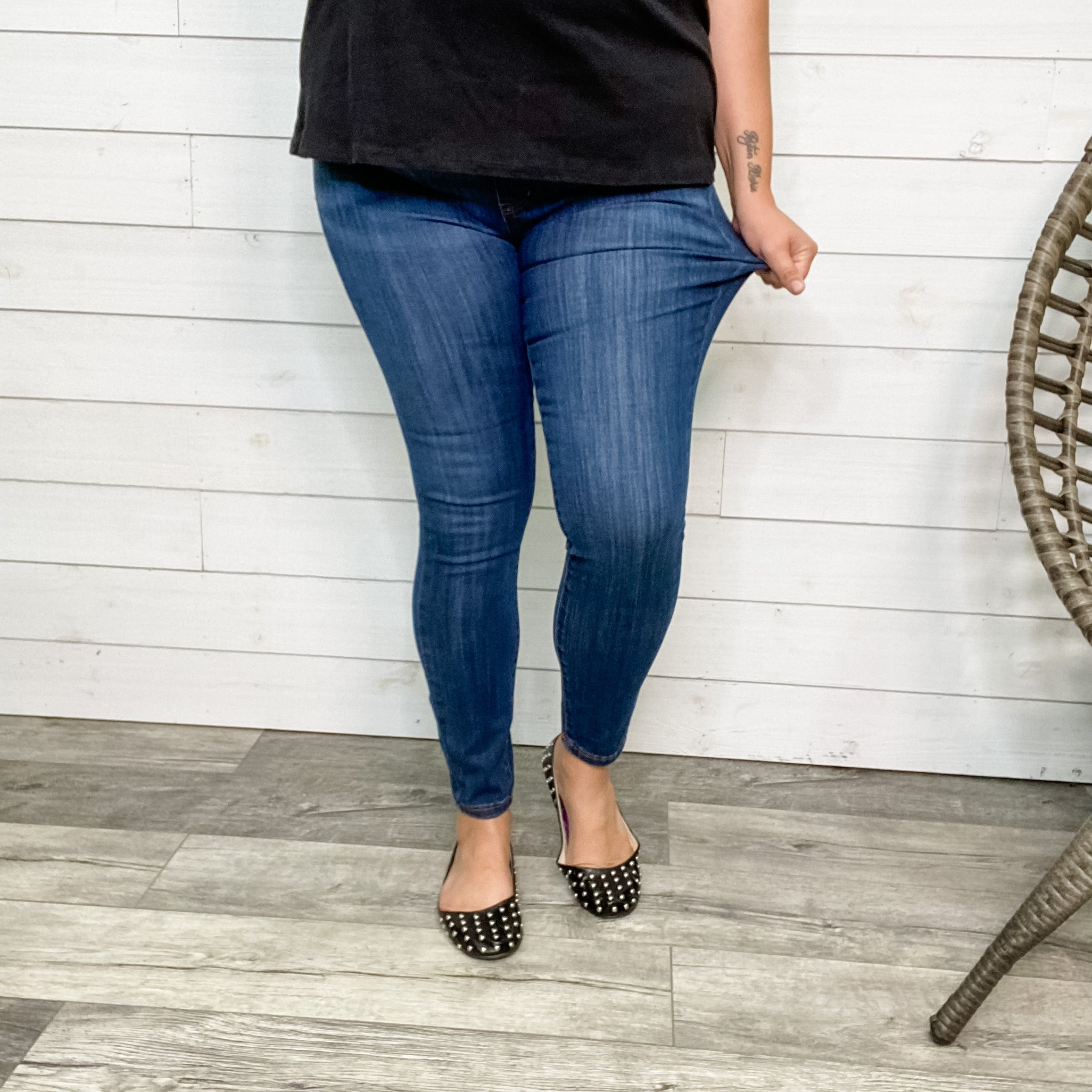 Judy Blue Medium Wash Jeggings-Lola Monroe Boutique